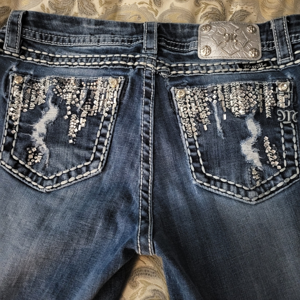 Miss Me Womens Buckle Jeans Size 30 Easy Skinny